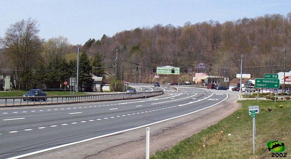 Exit 98 Looking Westbound From Right Verge