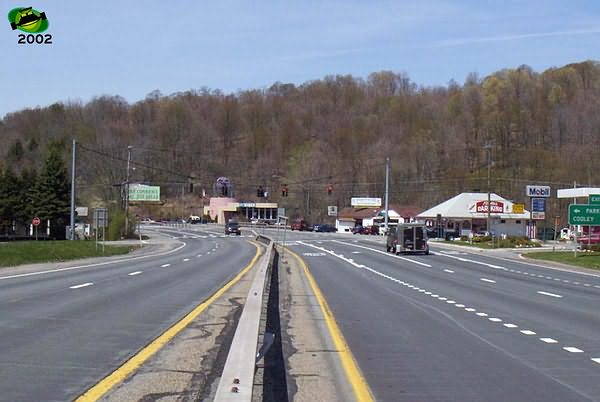 Exit 98 looking wb from central reservation