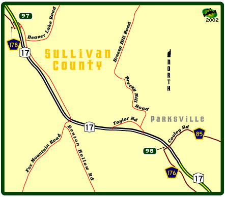 Exit 98 area map