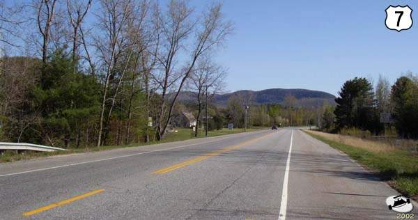 US 7 Looking South at CT-MA border